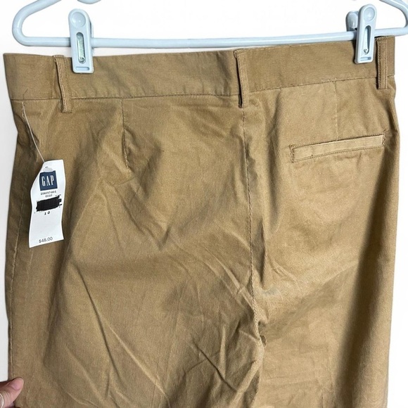 Gap Modern Fit Corduroy Cropped & Cuffed Pants - NWT, Size 10, Khaki - Picture 8 of 8